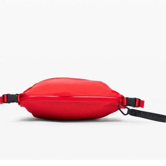 lululemon all hours belt bag (Carnation Red) Clothing, Shoes & Accessories Adjustable Strap Lululemon All Hours Belt Bag